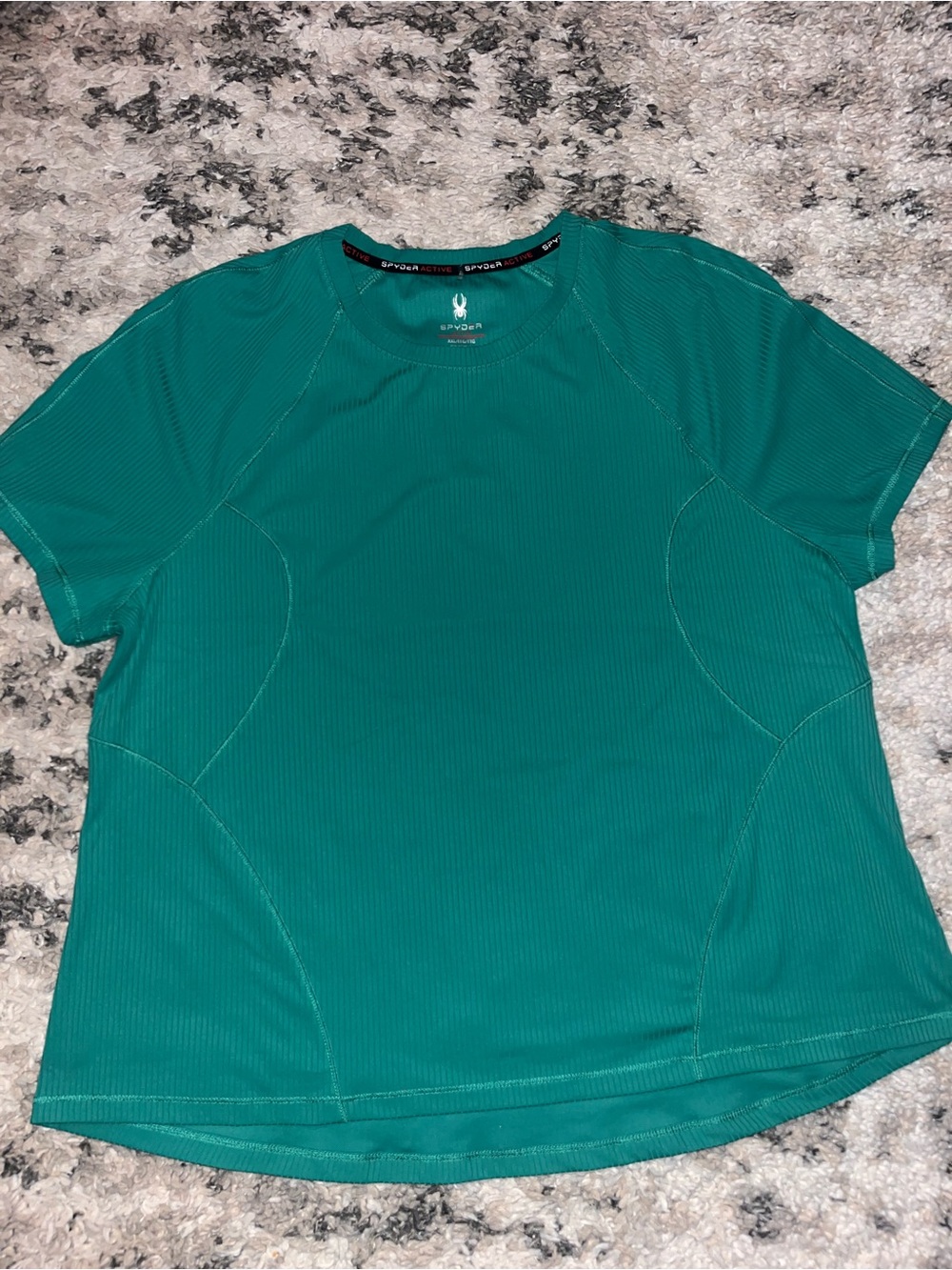 Spyder Teal Short Sleeve Performance Tee